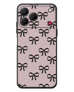 Чехол для ZTE Nubia V80 Design с картинкой «Черные бантики» Чехол для ZTE Nubia V80 Design с картинкой «Черные бантики»
