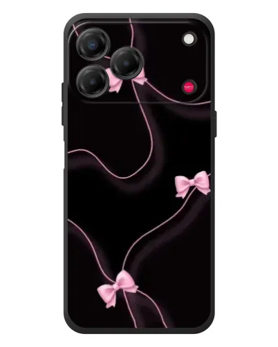 Чехол для ZTE Nubia V80 Design с картинкой «Розовые ленты»