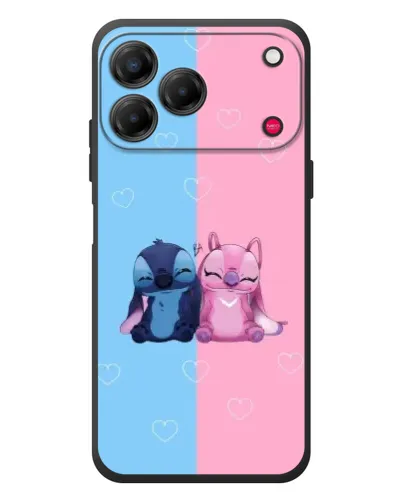 Чехол для ZTE Nubia V80 Design с картинкой «Stitch и Angel Love»
