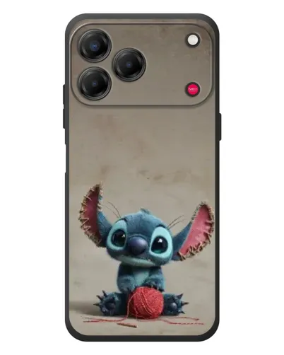 Чехол для ZTE Nubia V80 Design с картинкой «Стич на коричневом фоне»