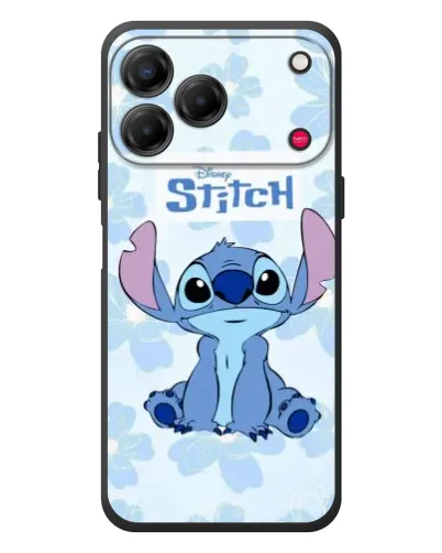 Чехол для ZTE Nubia V80 Design с картинкой «Stitch среди цветов»