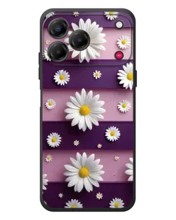 Чехол для ZTE Nubia V80 Design с картинкой «Ромашки на фиолетовом» Чехол для ZTE Nubia V80 Design с картинкой «Ромашки на фиолетовом»