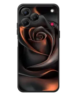 Чехол для ZTE Nubia V80 Design с картинкой «Шелковая черная роза» Чехол для ZTE Nubia V80 Design с картинкой «Шелковая черная роза»