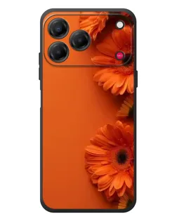 Чехол для ZTE Nubia V80 Design с картинкой «Оранжевые герберы» Чехол для ZTE Nubia V80 Design с картинкой «Оранжевые герберы»
