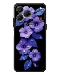 Чехол для ZTE Nubia V80 Design с картинкой «Фиолетовые цветы с росою» Чехол для ZTE Nubia V80 Design с картинкой «Фиолетовые цветы с росою»