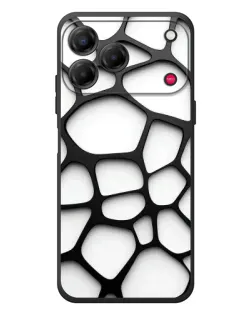 Чехол для ZTE Nubia V80 Design с картинкой «Белая объемная сетка» Чехол для ZTE Nubia V80 Design с картинкой «Белая объемная сетка»
