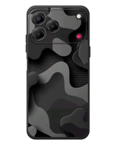 Чехол для ZTE Nubia V80 Design с картинкой «Темный абстрактный камуфляж»