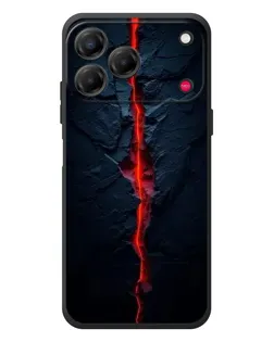 Чехол для ZTE Nubia V80 Design с картинкой «Kрасная лавовая трещина»