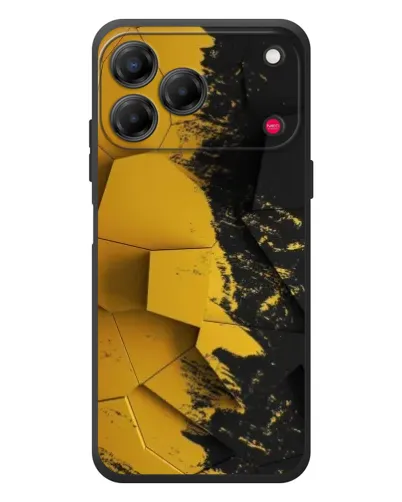 Чехол для ZTE Nubia V80 Design с картинкой «Золотые осколки геометрии»