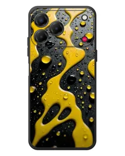 Чехол для ZTE Nubia V80 Design с картинкой «Жидкое желтое золото»