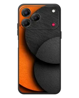 Чехол для ZTE Nubia V80 Design с картинкой «Геометрия оранжевых кругов»