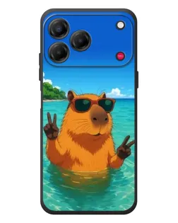 Чехол для ZTE Nubia V80 Design с картинкой «Морская капибара» Чехол для ZTE Nubia V80 Design с картинкой «Морская капибара»