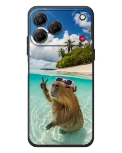 Чехол для ZTE Nubia V80 Design с картинкой «Капибара на море» Чехол для ZTE Nubia V80 Design с картинкой «Капибара на море»