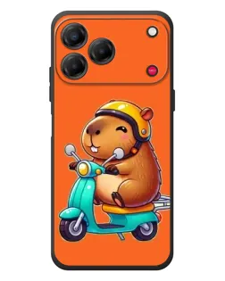 Чехол для ZTE Nubia V80 Design с картинкой «Капибара на скутере» Чехол для ZTE Nubia V80 Design с картинкой «Капибара на скутере»
