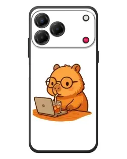 Чехол для ZTE Nubia V80 Design с картинкой «Капибара с ноутбуком» Чехол для ZTE Nubia V80 Design с картинкой «Капибара с ноутбуком»
