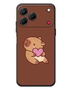 Чехол для ZTE Nubia V80 Design с картинкой «Капибара с сердцем» Чехол для ZTE Nubia V80 Design с картинкой «Капибара с сердцем»