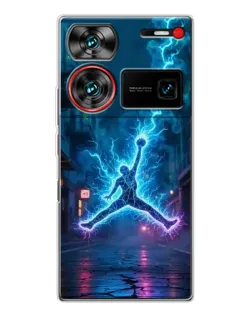 Чехол для ZTE Nubia Z60 Ultra с картинкой «Jordan Gold Jumpman»