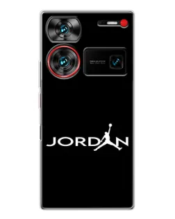 Чехол для ZTE Nubia Z60 Ultra с картинкой «Jordan White Logo»