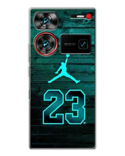 Чехол для ZTE Nubia Z60 Ultra с картинкой «Jordan Cyan 23»