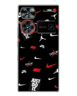 Чехол для ZTE Nubia Z60 Ultra с картинкой «Nike Mix Pattern»