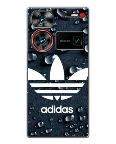 Чехол для ZTE Nubia Z60 Ultra с картинкой «Adidas Trefoil Blue»