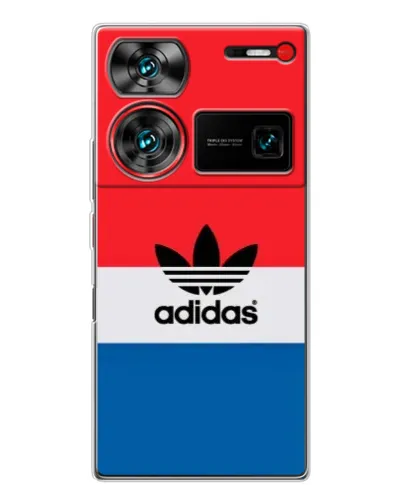 Чехол для ZTE Nubia Z60 Ultra с картинкой «Ретро блоки Adidas»