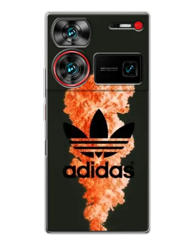 Чехол для ZTE Nubia Z60 Ultra с картинкой «Оранжевый дым Adidas»