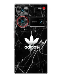 Чехол для ZTE Nubia Z60 Ultra с картинкой «Белый мрамор Adidas»