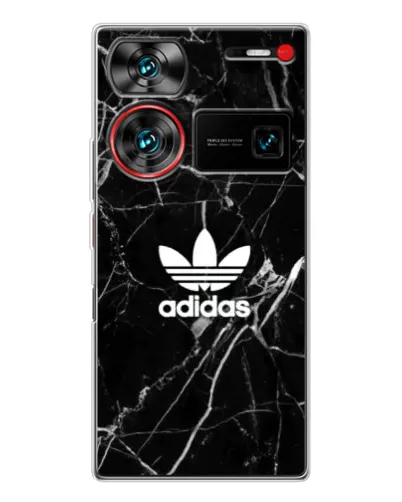 Чехол для ZTE Nubia Z60 Ultra с картинкой «Белый мрамор Adidas»
