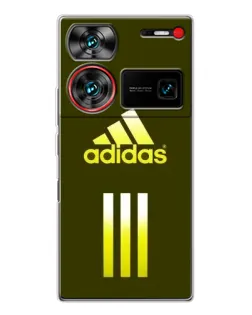 Чехол для ZTE Nubia Z60 Ultra с картинкой «Оливковый градиент Adidas»