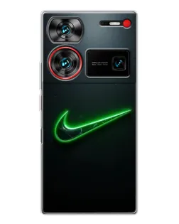 Чехол для ZTE Nubia Z60 Ultra с картинкой «Неоновый контур Nike»