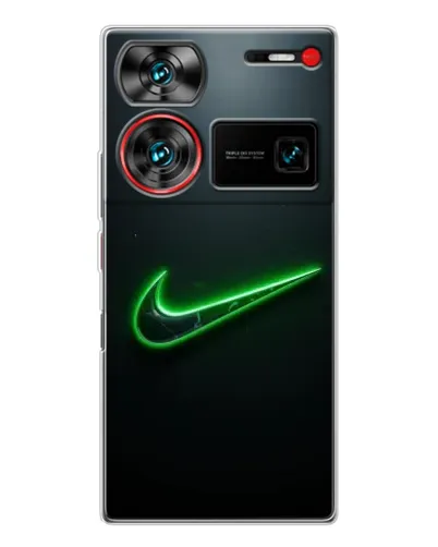 Чехол для ZTE Nubia Z60 Ultra с картинкой «Неоновый контур Nike»
