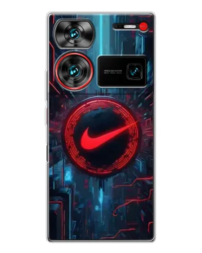 Чехол для ZTE Nubia Z60 Ultra с картинкой «Техногенный стиль Nike»