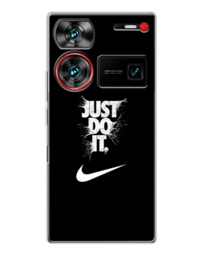 Чехол для ZTE Nubia Z60 Ultra с картинкой «Текстовый принт Nike»