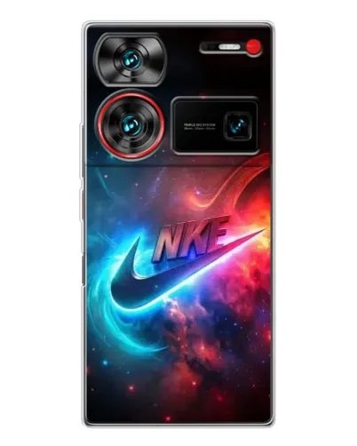 Чехол для ZTE Nubia Z60 Ultra с картинкой «Огненный логотип Nike»