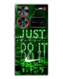 Чехол для ZTE Nubia Z60 Ultra с картинкой «Зеленый неоновый Nike»