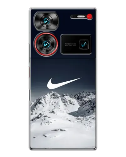 Чехол для ZTE Nubia Z60 Ultra с картинкой «Nike — зимние горы»
