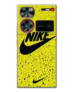 Чехол для ZTE Nubia Z60 Ultra с картинкой «Желтый текстурный Nike»