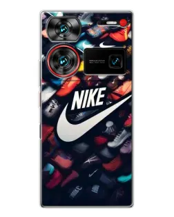 Чехол для ZTE Nubia Z60 Ultra с картинкой «Коллекция кроссовок Nike»