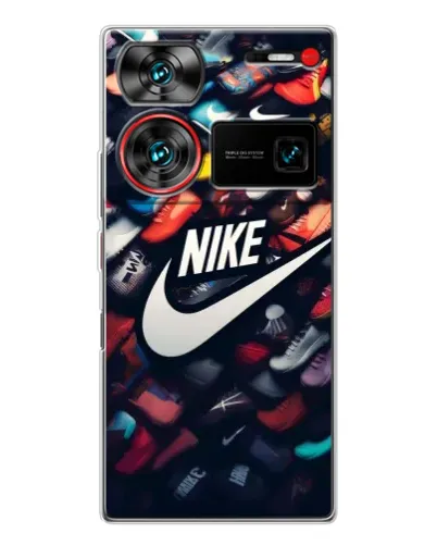 Чехол для ZTE Nubia Z60 Ultra с картинкой «Коллекция кроссовок Nike»
