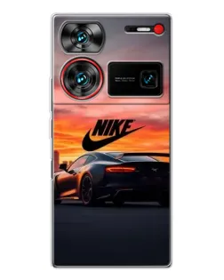 Чехол для ZTE Nubia Z60 Ultra с картинкой «Nike и суперкар»
