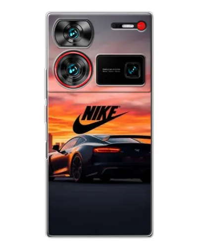 Чехол для ZTE Nubia Z60 Ultra с картинкой «Nike и суперкар»
