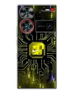 Чехол для ZTE Nubia Z60 Ultra с картинкой «Nike — золотая искра»