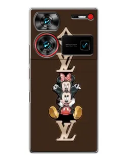 Чехол для ZTE Nubia Z60 Ultra с картинкой «LV и Микки Маус»