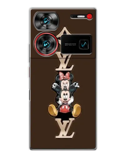 Чехол для ZTE Nubia Z60 Ultra с картинкой «LV и Микки Маус»