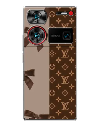 Чехол для ZTE Nubia Z60 Ultra с картинкой «Louis Vuitton — банты»