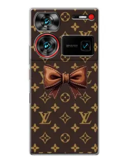 Чехол для ZTE Nubia Z60 Ultra с картинкой «LV с бантом»