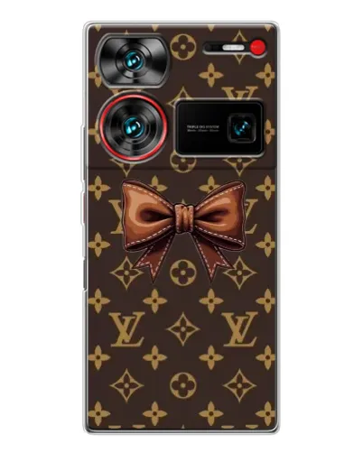 Чехол для ZTE Nubia Z60 Ultra с картинкой «LV с бантом»