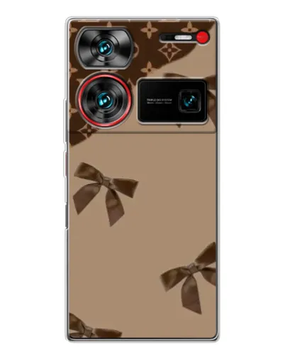 Чехол для ZTE Nubia Z60 Ultra с картинкой «LV — кофейный атлас»