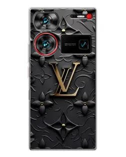 Чехол для ZTE Nubia Z60 Ultra с картинкой «Кожаная текстура LV»